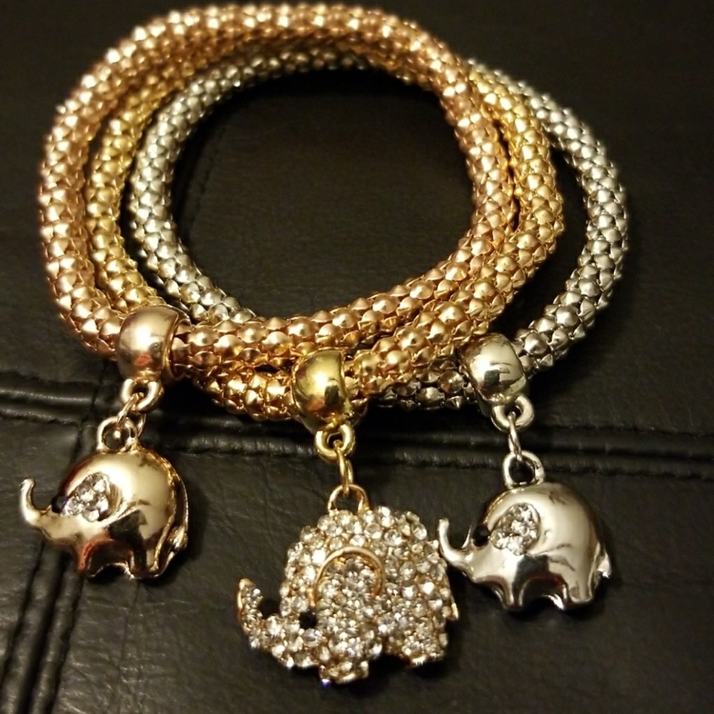 New Bracelet elephants 3 pcs     Gift